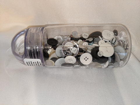 Busy Bottles - Black & White Sensory Bottle (Buttons, Beads & Baubles)