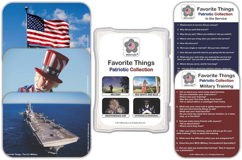 Library/Facility Pack - Reminiscence Therapy - Patriotic DVD & Photo/Activity Cards Kit