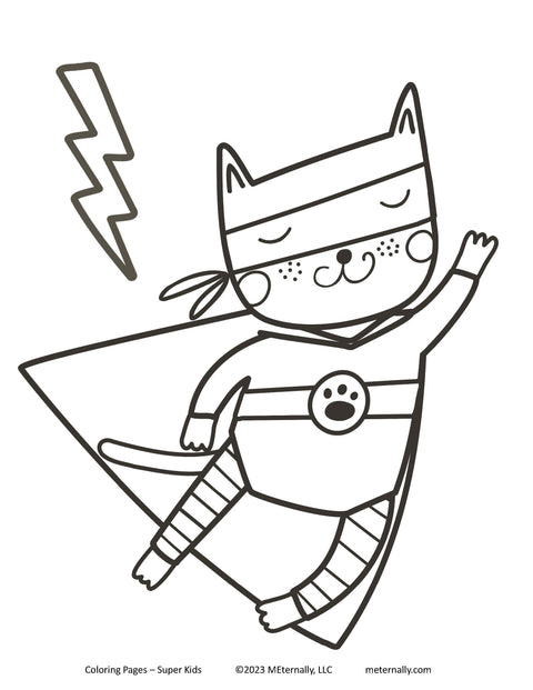 Coloring Pages - Super Kids