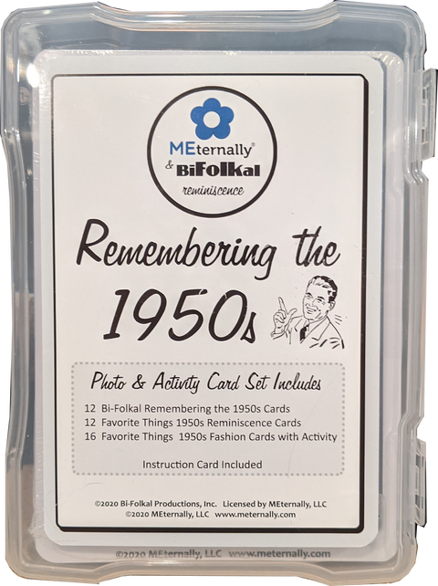 Library/Facility Pack - DELUXE Reminiscence Therapy - The 1950s DVD & Photo/Activity Cards Kit