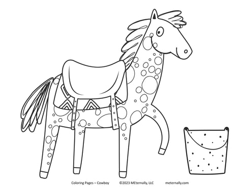 Digital Download - Cowboy Coloring Pages
