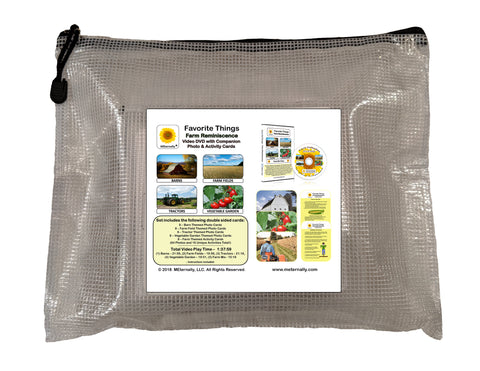 Library/Facility Zip Pack - Reminiscence Therapy - Farm DVD & Photo/Activity Cards Kit