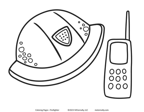 Digital Download - Firefighter Coloring Pages