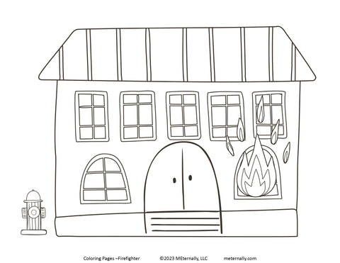 Digital Download - Firefighter Coloring Pages