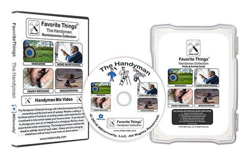 Reminiscence Therapy - Handyman DVD with Photo & Activity Cards Kit