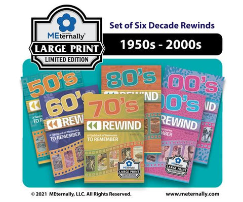 1950s/1960s/1970s/1980s/1990s/2000s Rewind Decade Kardlet Set