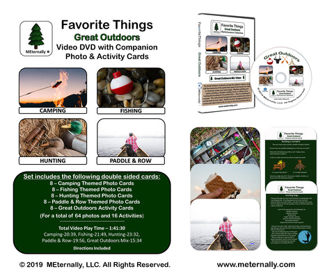 Library/Facility BACKPACK - Reminiscence Therapy - Great Outdoors DVD & Photo/Activity Cards