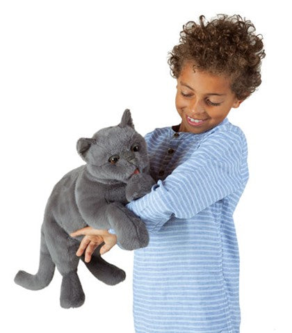 DISCONTINUED BY FOLKMANIS - Purring Cat Puppet (Full Size)