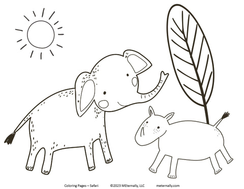 Coloring Pages - Safari Pack