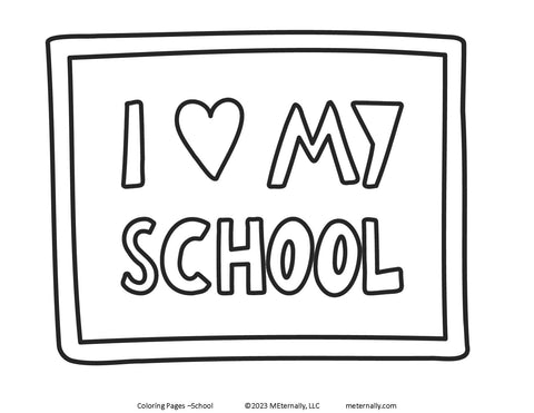 Coloring Pages - School Pack