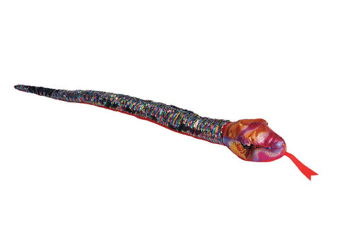 Snake-Sequin Rainbow Stuffed Animal 54"