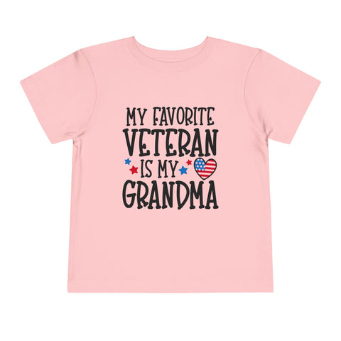 My Favorite Veteran is My Grandma - Toddler Short Sleeve Tee