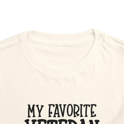 My Favorite Veteran is My Great Grandma - Toddler Short Sleeve Tee
