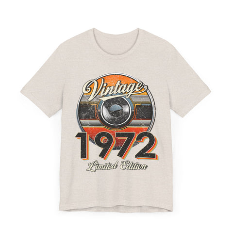 1972 Vintage Limited Edition Unisex Tee - Retro Style Graphic T-Shirt