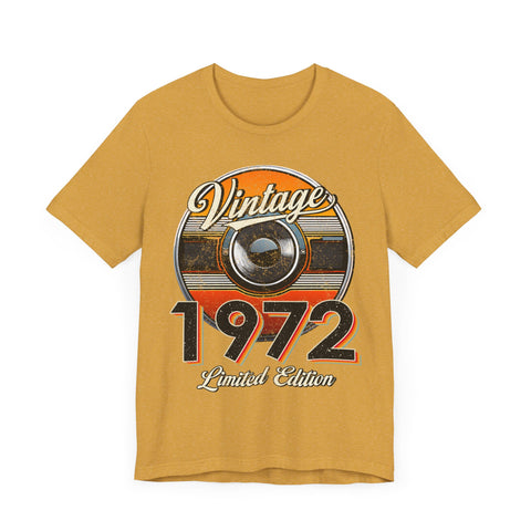 1972 Vintage Limited Edition Unisex Tee - Retro Style Graphic T-Shirt