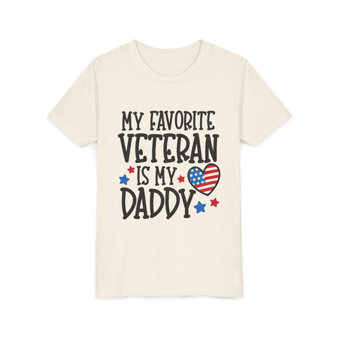 My Favorite Veteran is my Daddy - Youth Short Sleeve Tee
