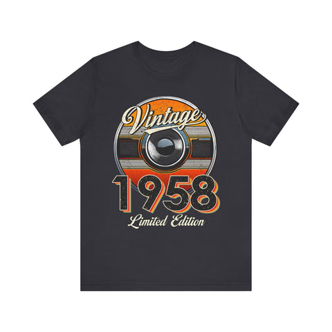 1958 Vintage Limited Edition Unisex Tee - Retro Style Graphic T-Shirt