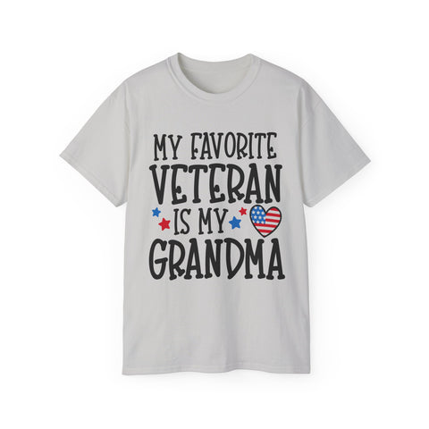 My Favorite Veteran is My Grandma - Unisex Adult T-Shirt