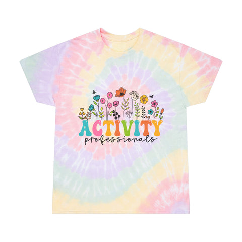 Activity Professionals Tie-Dye Tee - Colorful Spiral T-Shirt for Fun Events