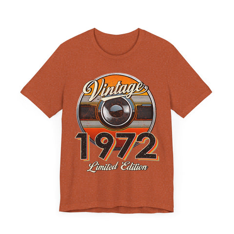 1972 Vintage Limited Edition Unisex Tee - Retro Style Graphic T-Shirt