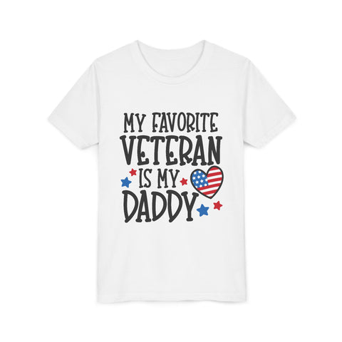 My Favorite Veteran is my Daddy - Youth Short Sleeve Tee