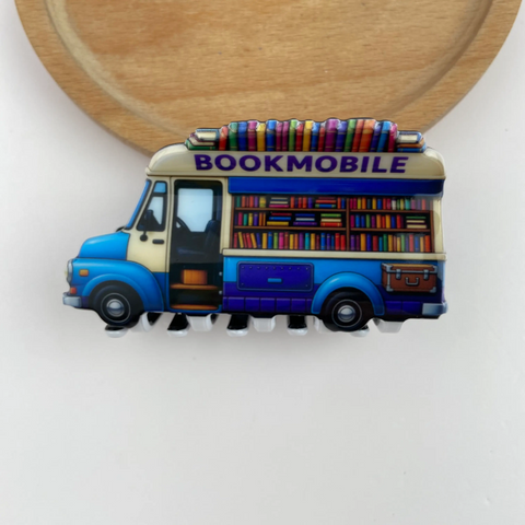 Bookmobile Claw Hair Clip