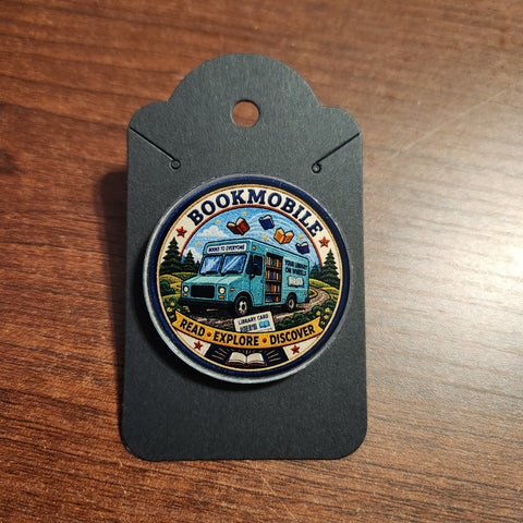 Bookmobile Patch Acrylic Pin