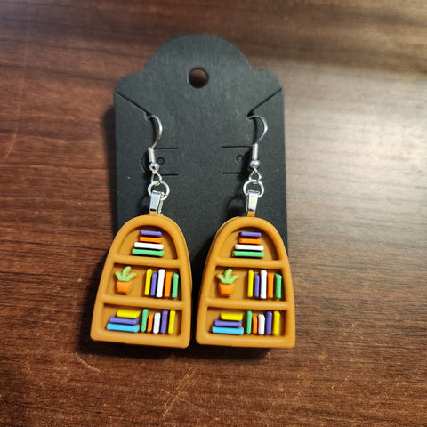 Bookshelf Earrings (Hook)