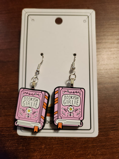 Bookish Girlie Earrings (Hook)