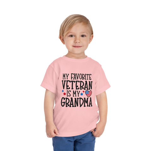My Favorite Veteran is My Grandma - Toddler Short Sleeve Tee
