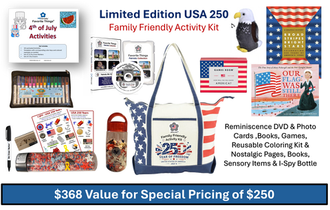 Limited Edition USA 250 Family Friendly Activity Kit