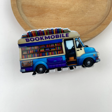 Bookmobile Claw Hair Clip