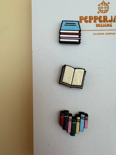 Booklover Studs (3 Unique Pairs)