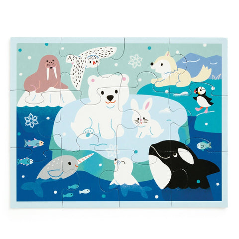 Arctic Friends 12-Piece Pouch Puzzle