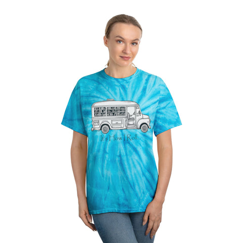 Copy of It's How I Roll Bookmobile - Sunny Tie-Dye Tee