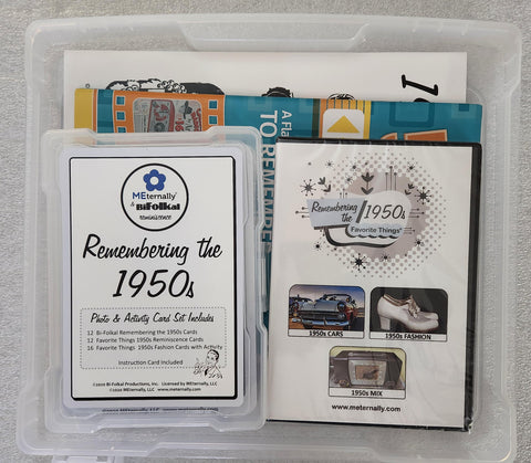 Library/Facility Pack - DELUXE Reminiscence Therapy - The 1950s DVD & Photo/Activity Cards Kit