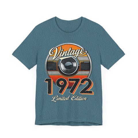 1972 Vintage Limited Edition Unisex Tee - Retro Style Graphic T-Shirt