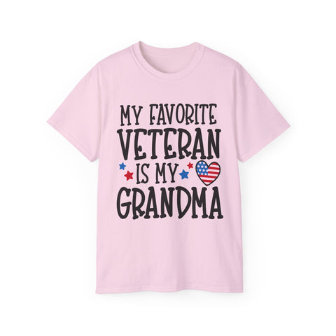 My Favorite Veteran is My Grandma - Unisex Adult T-Shirt