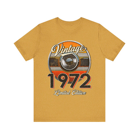 1972 Vintage Limited Edition Unisex Tee - Retro Style Graphic T-Shirt