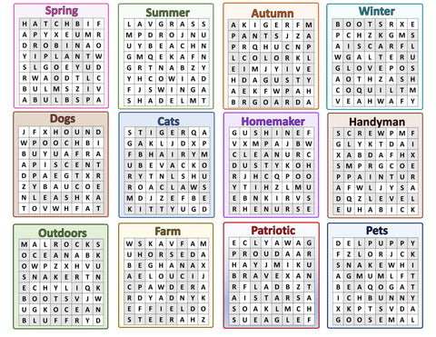 Digital Download - 5 Letter Word Crosswords
