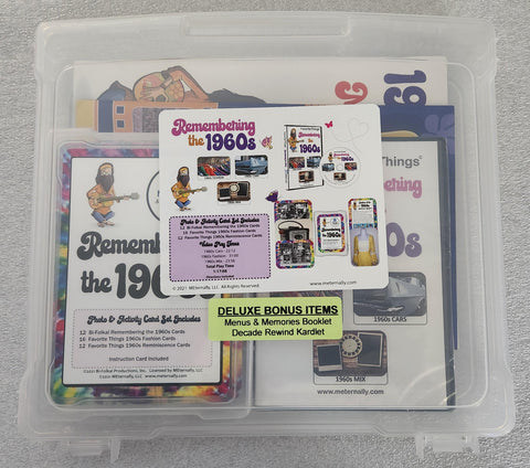 Library/Facility Pack - DELUXE Reminiscence Therapy - The 1960s DVD & Photo/Activity Cards Kit
