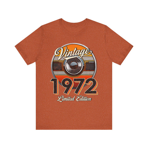 1972 Vintage Limited Edition Unisex Tee - Retro Style Graphic T-Shirt