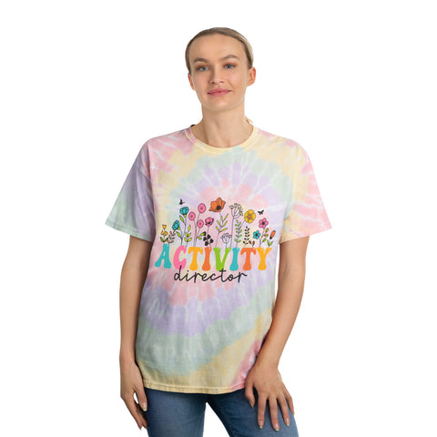 Activity Director Tie-Dye Tee - Colorful Spiral T-Shirt for Fun Events
