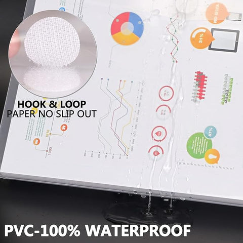 Translucent Expanding Document Folder with Hook and Loop Closure