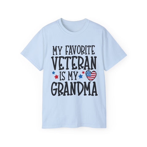 My Favorite Veteran is My Grandma - Unisex Adult T-Shirt