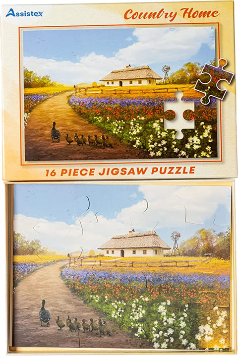 Assistex Dementia Puzzle 16 Large Pieces Jigsaw – Country Home