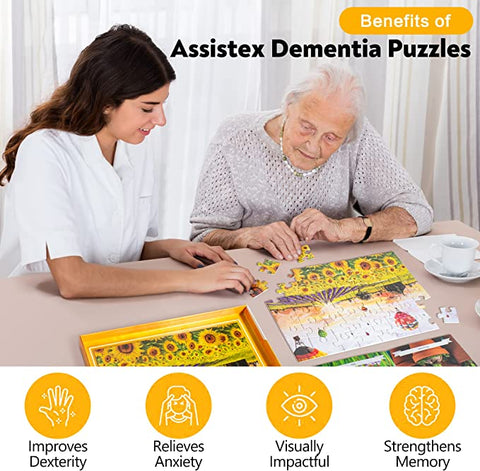 Assistex Dementia Puzzle 48 Large Pieces Jigsaw – Hot Air Balloon