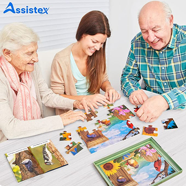 Assistex Dementia Puzzle 24 Large Pieces Jigsaw – Garden Birds