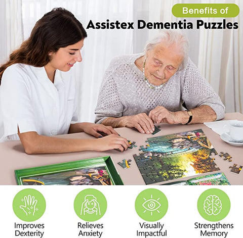 Assistex Dementia Puzzle 48 Large Pieces Jigsaw – Wilderness Camping