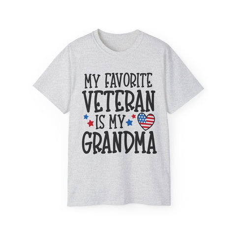 My Favorite Veteran is My Grandma - Unisex Adult T-Shirt